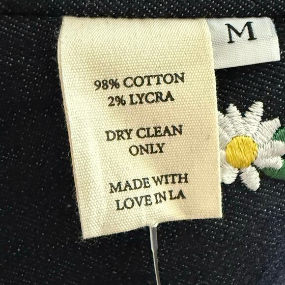 Miaou Dylan Bra embroidered Daisy opening zip front Opening Ceremonies M medium - Picture 10 of 16